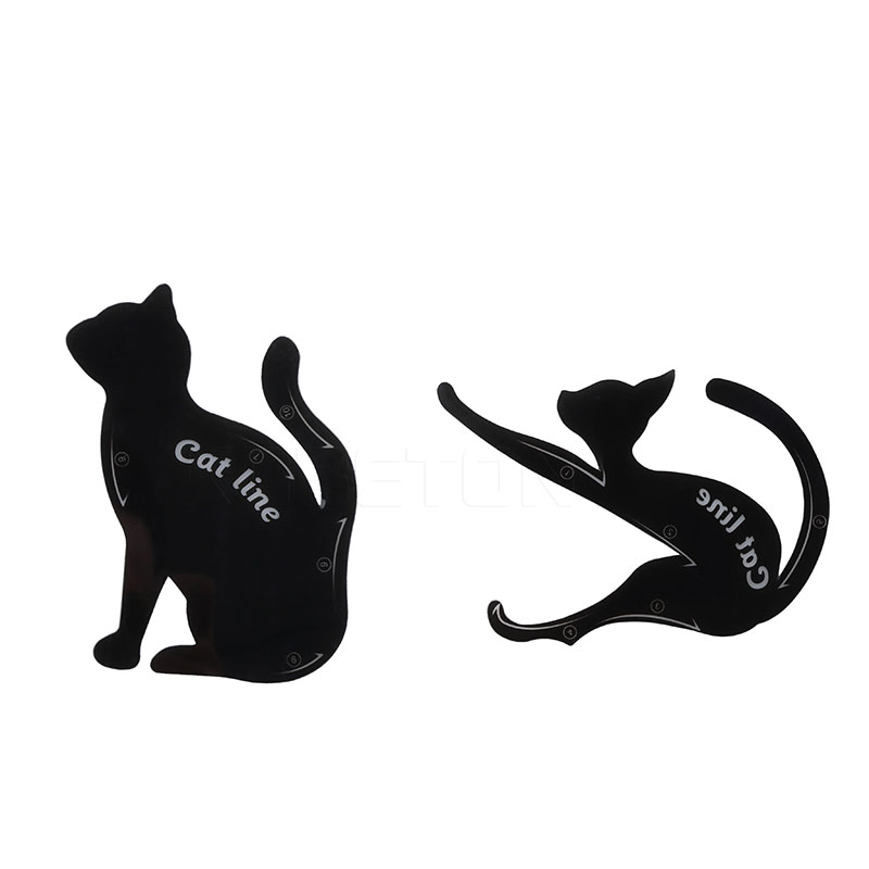 800x800 eyeliner stencil cat eyebrow stamping template plastic makeup tool