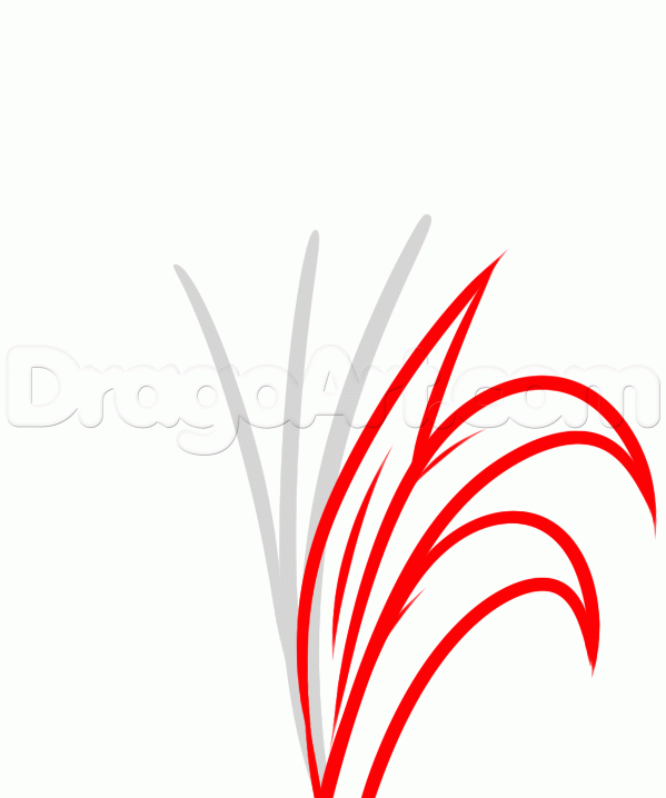 599x718 How To Draw Cattails, Step