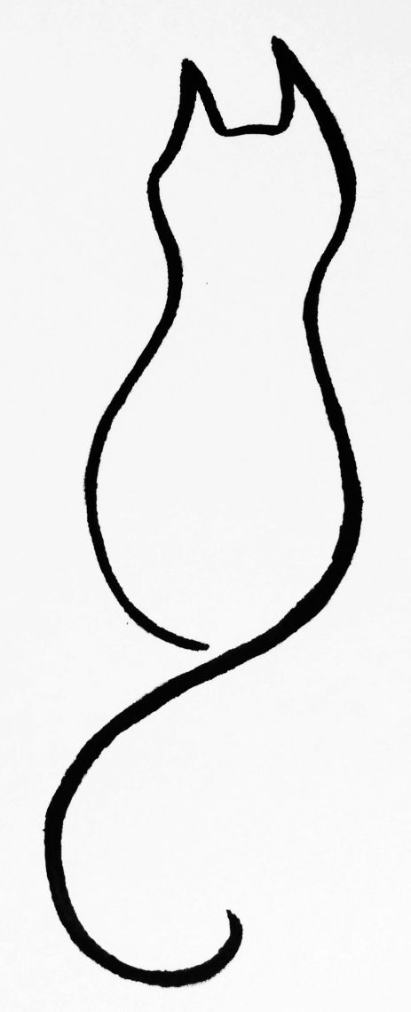 463x1140 One Line Cat Tail Back Behind Ear Ink Inspiration One Line