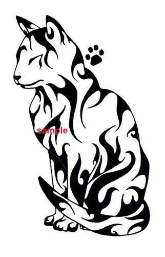 322x500 Cat Paw Print Cross Stitch Chart Tattoo's Tattoos, Cat