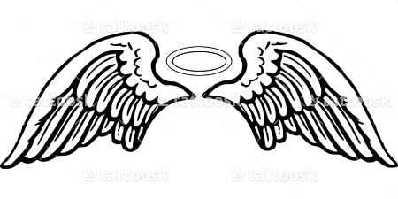 450x225 Hello Kitty Angel Tattoo Design