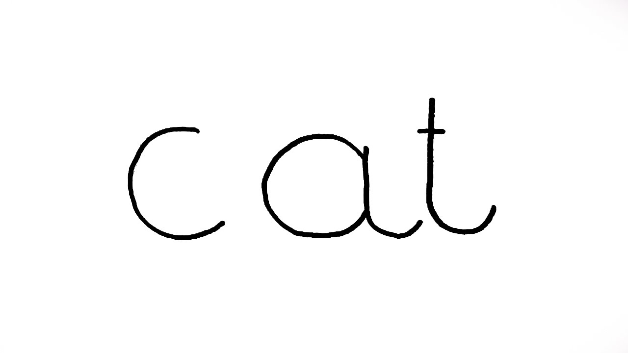 1280x720 How To Turn Words Cat Into A Cartoon Cat