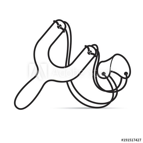 500x500 Isolated Catapult Vector Cartoon