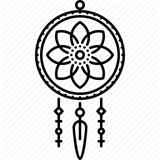 512x512 Drawing Feather Dream Catcher Transparent Png Clipart Free