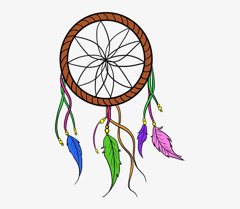 820x716 How To Draw A Dream Catcher Really Easy Drawing Tutorial
