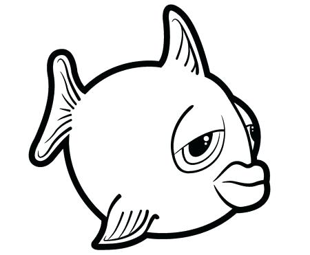 450x371 Drawings Of Cartoon Fish Cartoon Fish Coloring Pages Printable