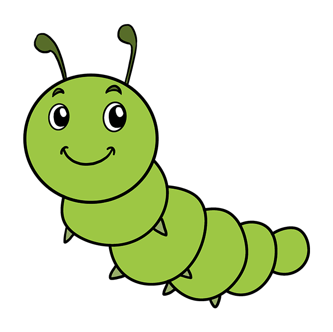 Caterpillar Cartoon Drawing 22 