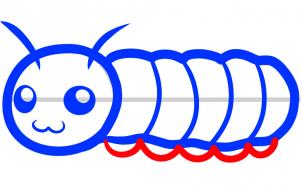 302x190 How To Draw How To Draw A Caterpillar For Kids