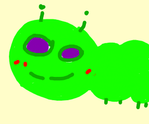 300x250 Caterpillar Drawing