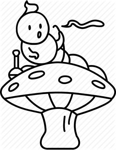 394x512 Caterpillar Smoking Png, Picture