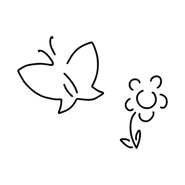 630x630 Butterfly Flower Caterpillar