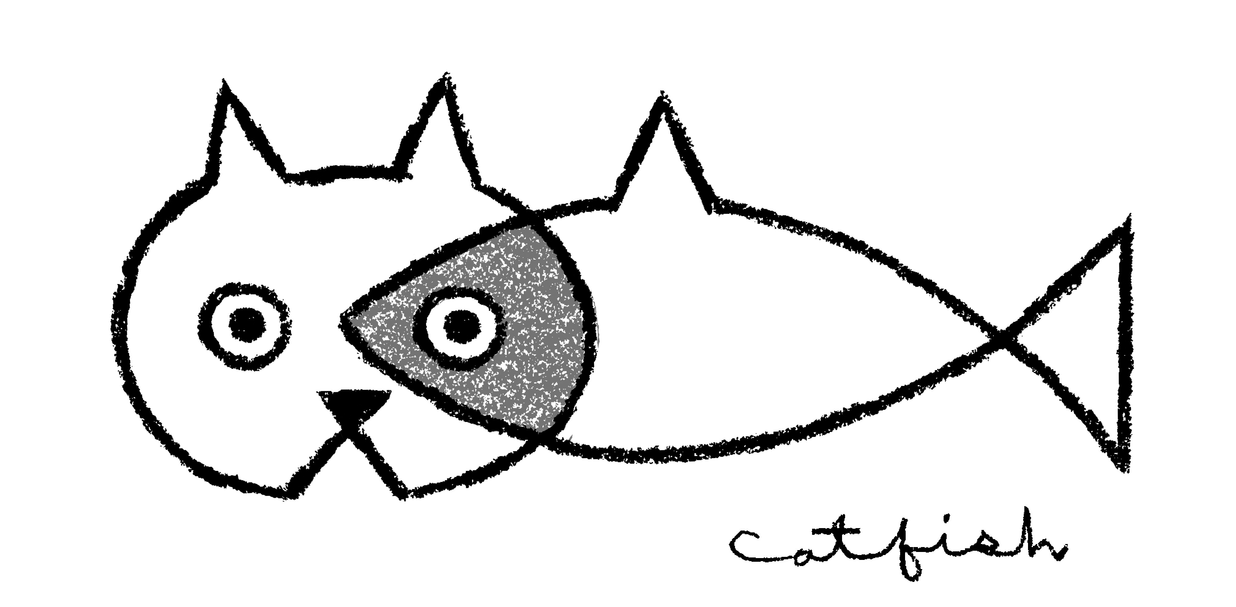 4041x1985 Drawings Of Catfish Free Download Clip Art