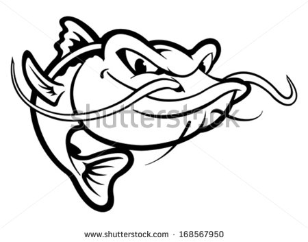 450x353 Catfish Drawing Group With Items