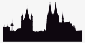 300x153 cologne silhouette skyline drawing
