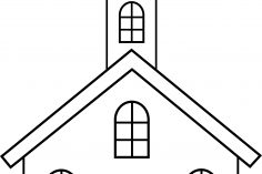 236x157 Church Drawing Clipart Cross Images Architectural Black And White