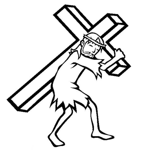 600x612 Jesus On The Cross Coloring Pages Inspirational Catholic Crosses