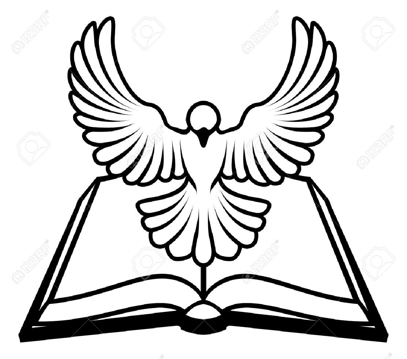 1300x1146 Dove Drawing Catholic For Free Download