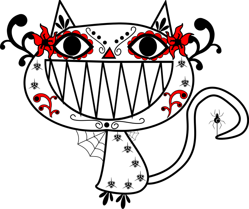 800x673 free clipart catrina color smily cat jeukel