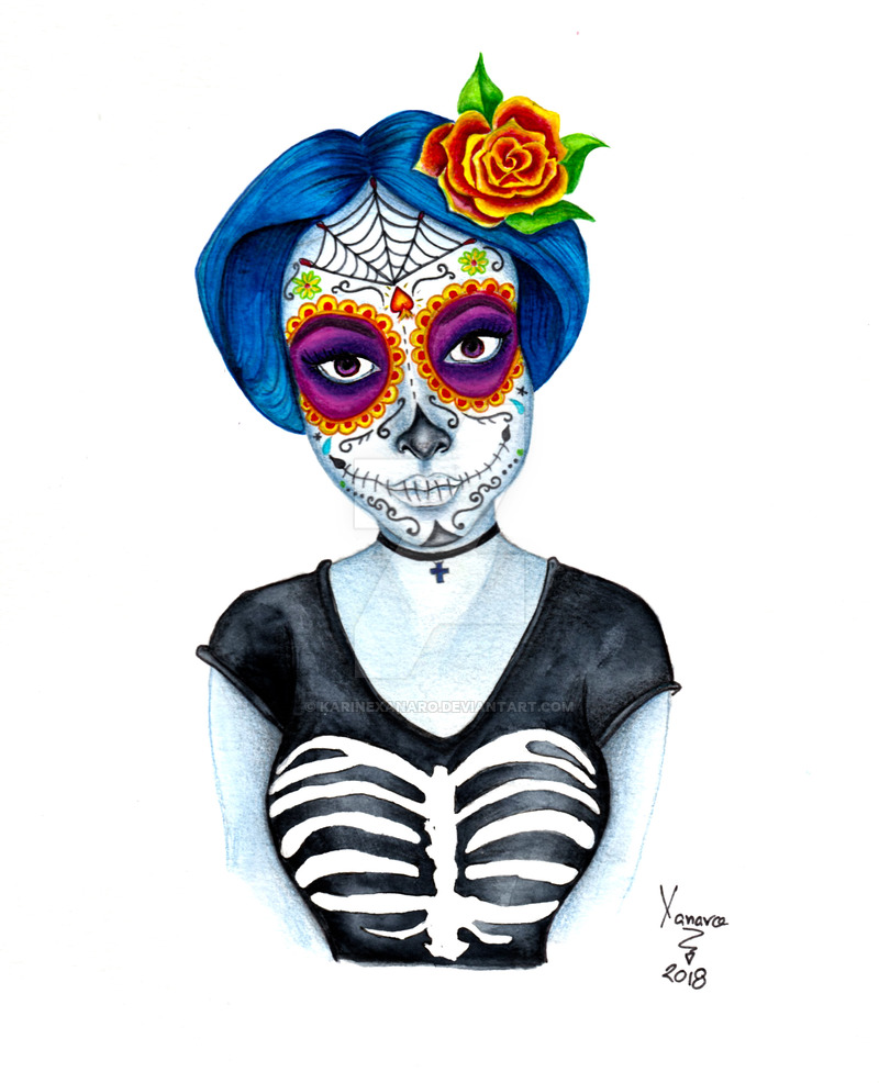 Catrina Drawing | Free download on ClipArtMag