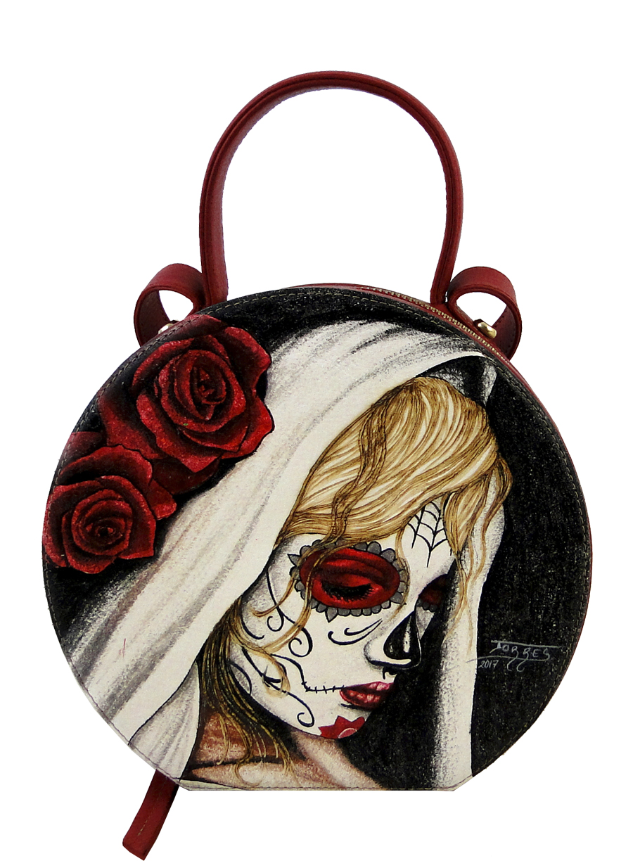 900x1234 Full Moon Red Catrina Prison Art