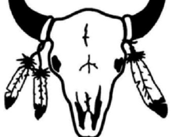 340x270 Bull Skull Drawing Etsy