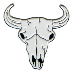 300x300 Cattle Cow Bull Skull Metal Enamel Lapel Pin Badge Tie Pin