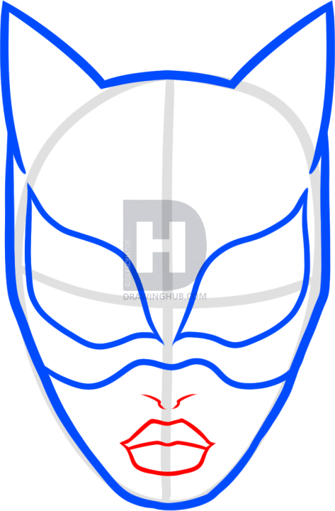 473x720 how to draw catwoman easy, step