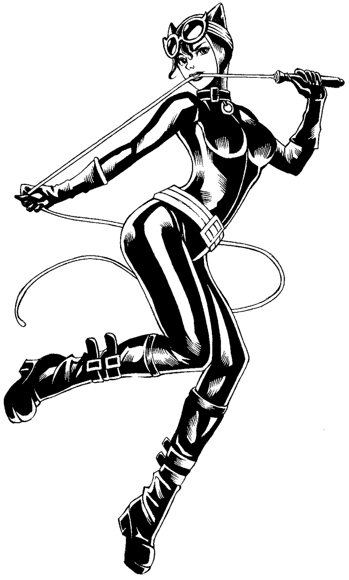 700x1164 how to draw dc comics catwoman with easy step