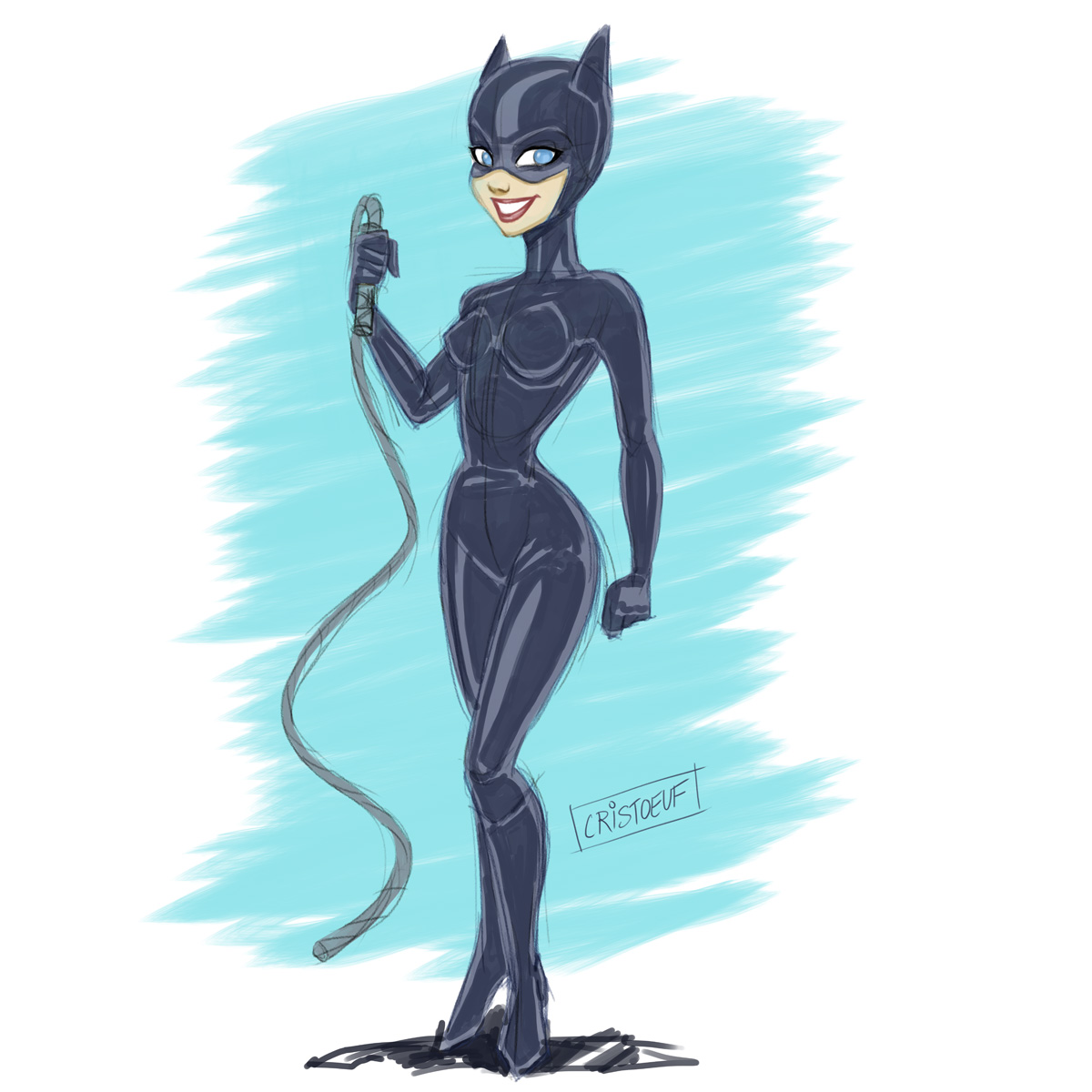 1200x1200 catwoman, my last drawing dccomics