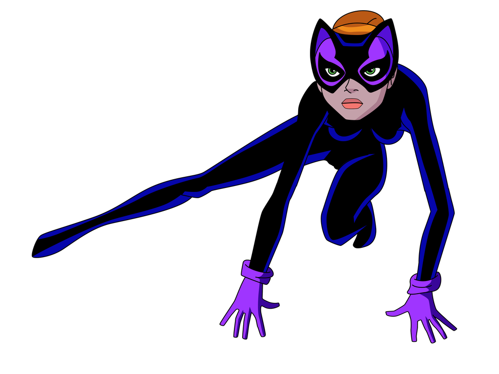 1024x768 crouching drawing catwoman transparent png clipart free download
