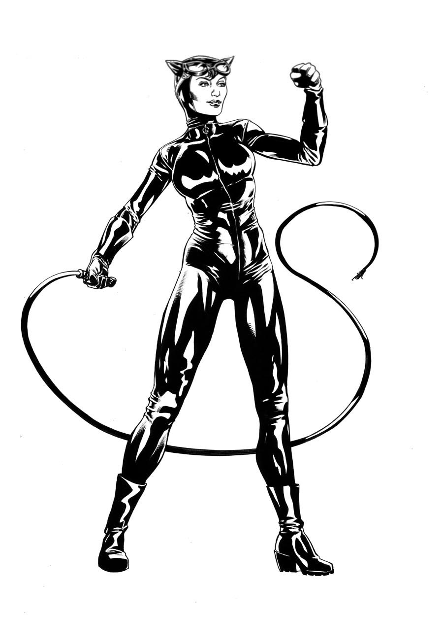 900x1252 Daily Sketch Catwoman Robert Atkins Art