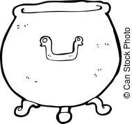 190x179 witches cauldron clip art black and white cauldron clipart black