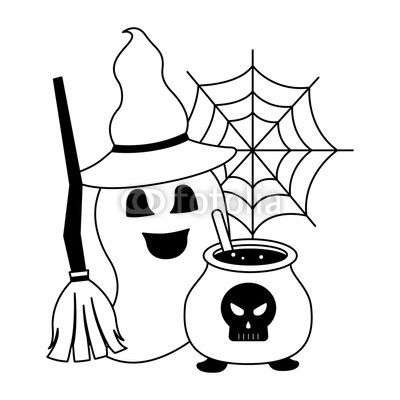 400x400 Halloween Cauldron With Skull And Set Icons Buy Photos Ap