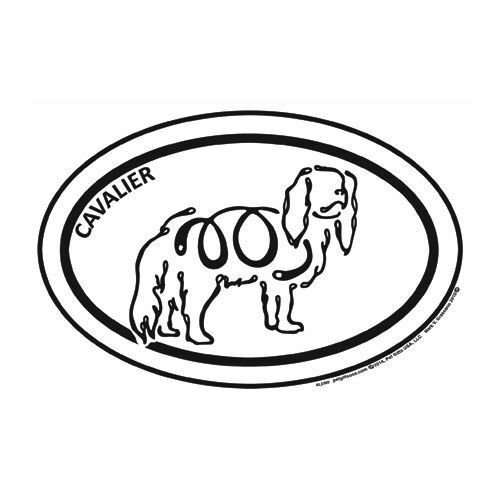 500x500 Cavalier King Charles Spaniel Euro K Line Vinyl Dog Car Magnet Ebay