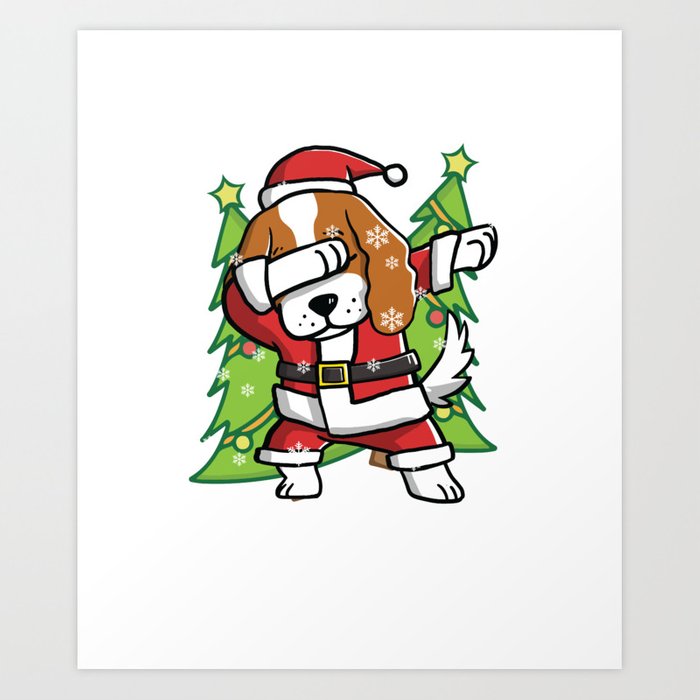 700x700 Cavalier King Charles Spaniel Dabbing Through The Snow Christmas