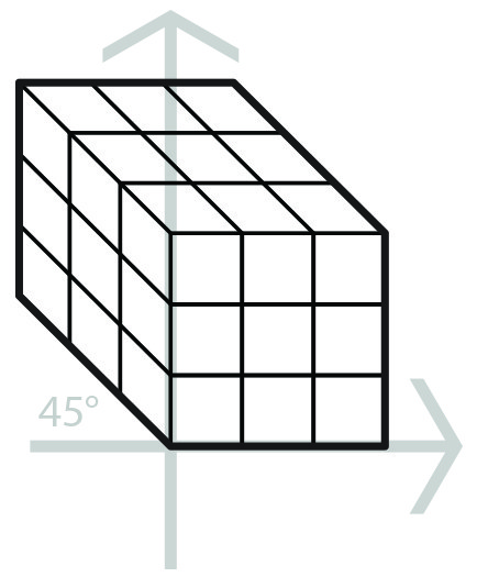 444x525 oblique projection drawing the misconstructions of reality