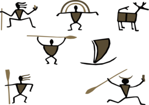 296x210 Cave Drawings Clip Art