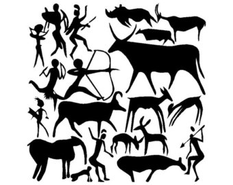 340x270 Cave Painting Decal Etsy