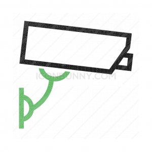 300x300 cctv camera line filled icon