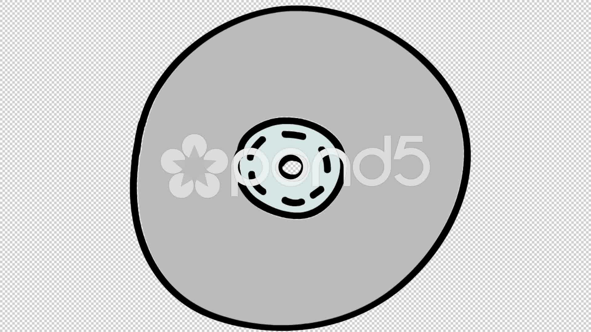 1920x1080 Computer Cd Dvd Line Drawing Illustration Animation
