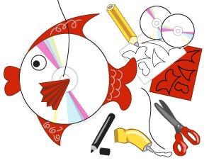 295x230 Fish Made Of Cds