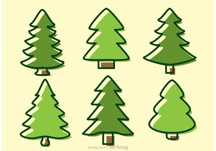 700x490 cedar trees cartoon vectors