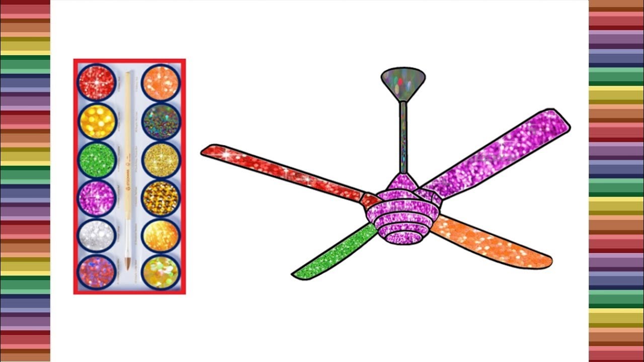 1280x720 Ceiling Fans Drawing For Kids Learn Colors For Kids When