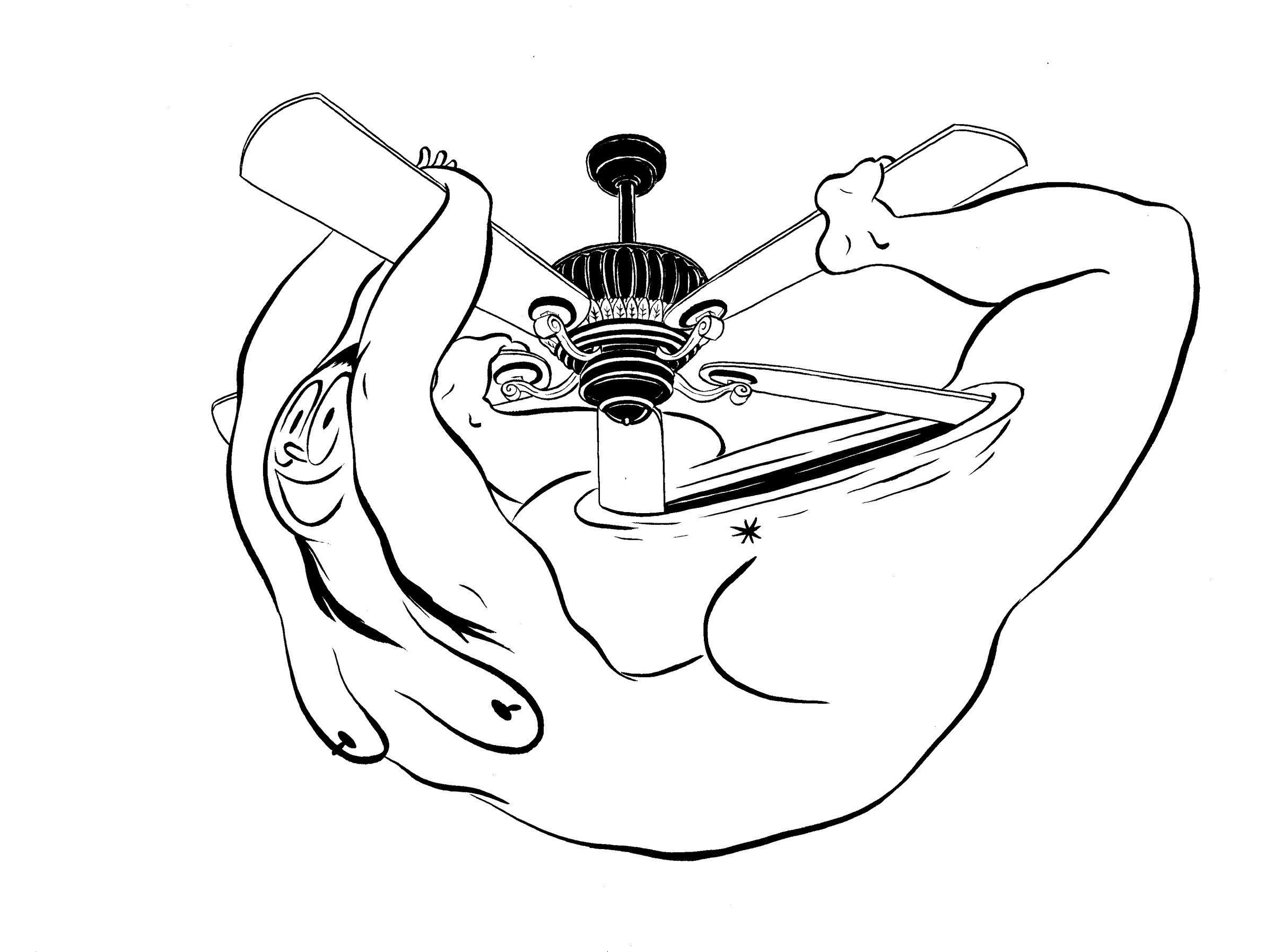 2400x1794 Ebecho Muslimova, Fatebe Ceiling Fan Galerie Maria Bernheim