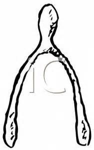 189x300 black and white drawing of a wishbone clipart image fall