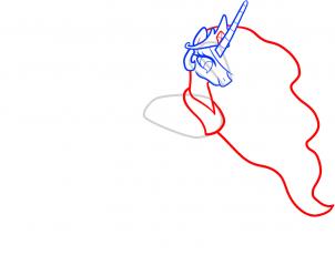 302x230 drawing printout how to draw celestia, celestia, my little pony