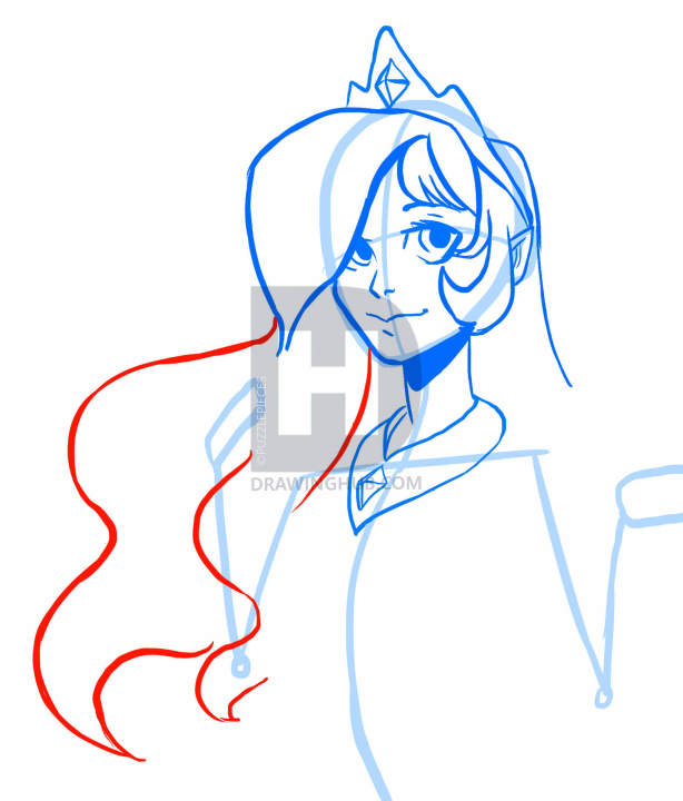614x720 how to draw human princess celestia, my little pony, step