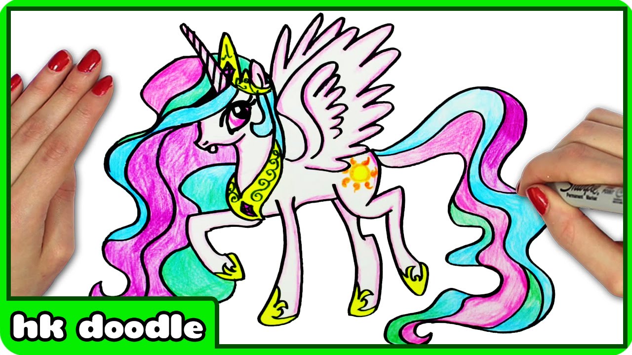 princess celestia drawing easy