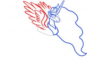 302x230 how to draw celestia, celestia, my little pony, step