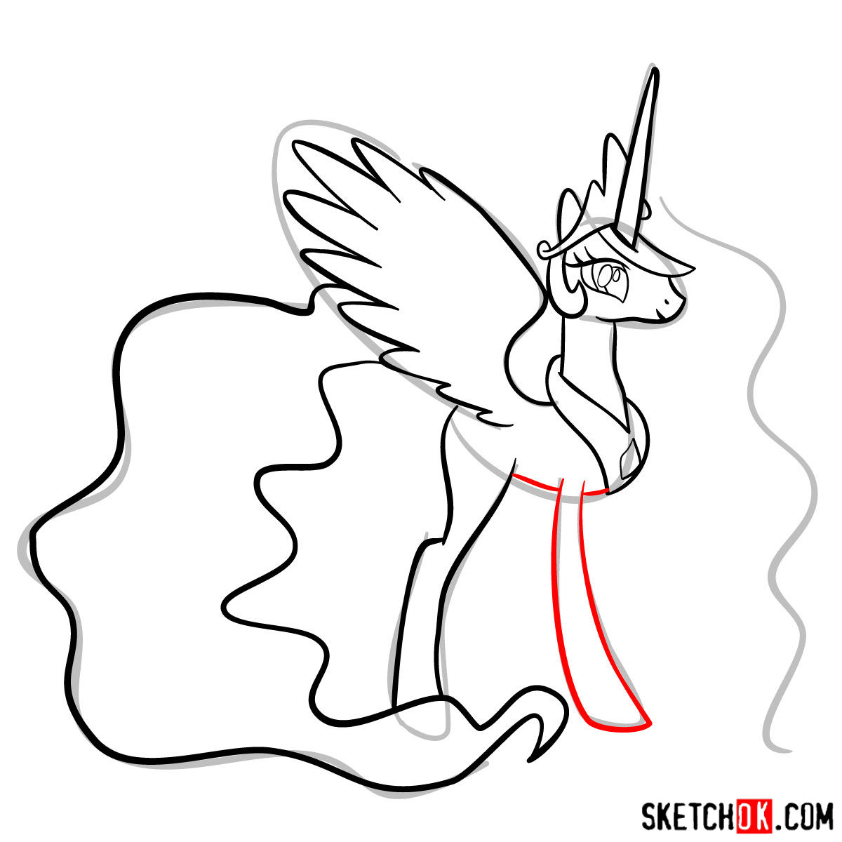 1200x1200 how to draw princess celestia mlp